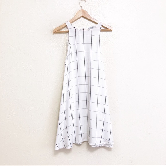 Rails Anya Plaid Windowpane Mini Dress Small - Picture 2 of 6